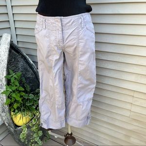EUC Loft Marisa pants - cropped gray trousers